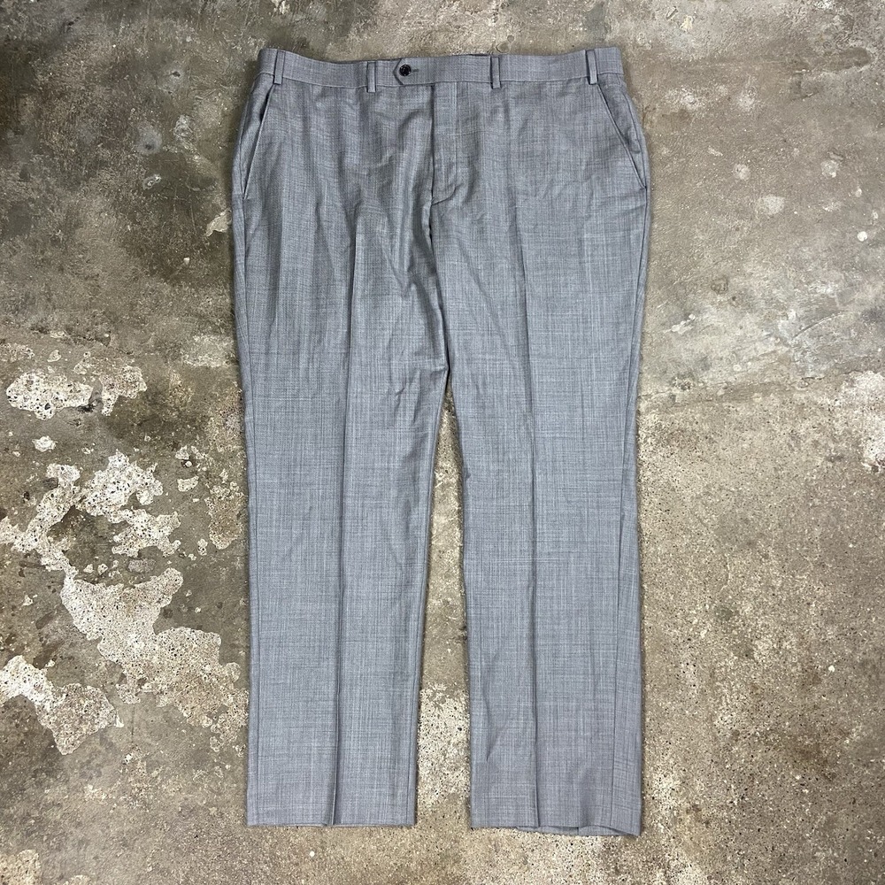 Lauren‎ Ralph Lauren Dress Pants Size 40x30 Gray Pleated Straight Fit Casual